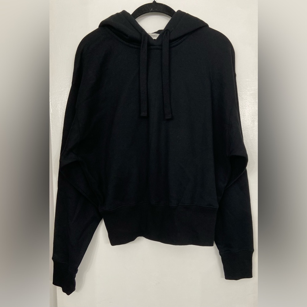 NWT Valentino Classic Black Hoodie Size Medium